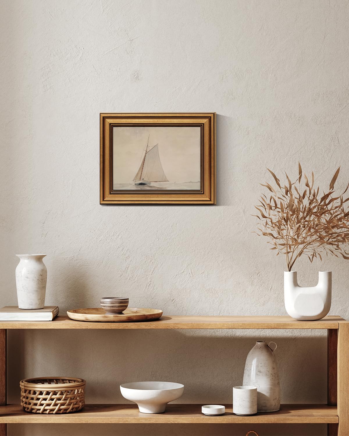 Gold Framed Seaview Print - Image 7