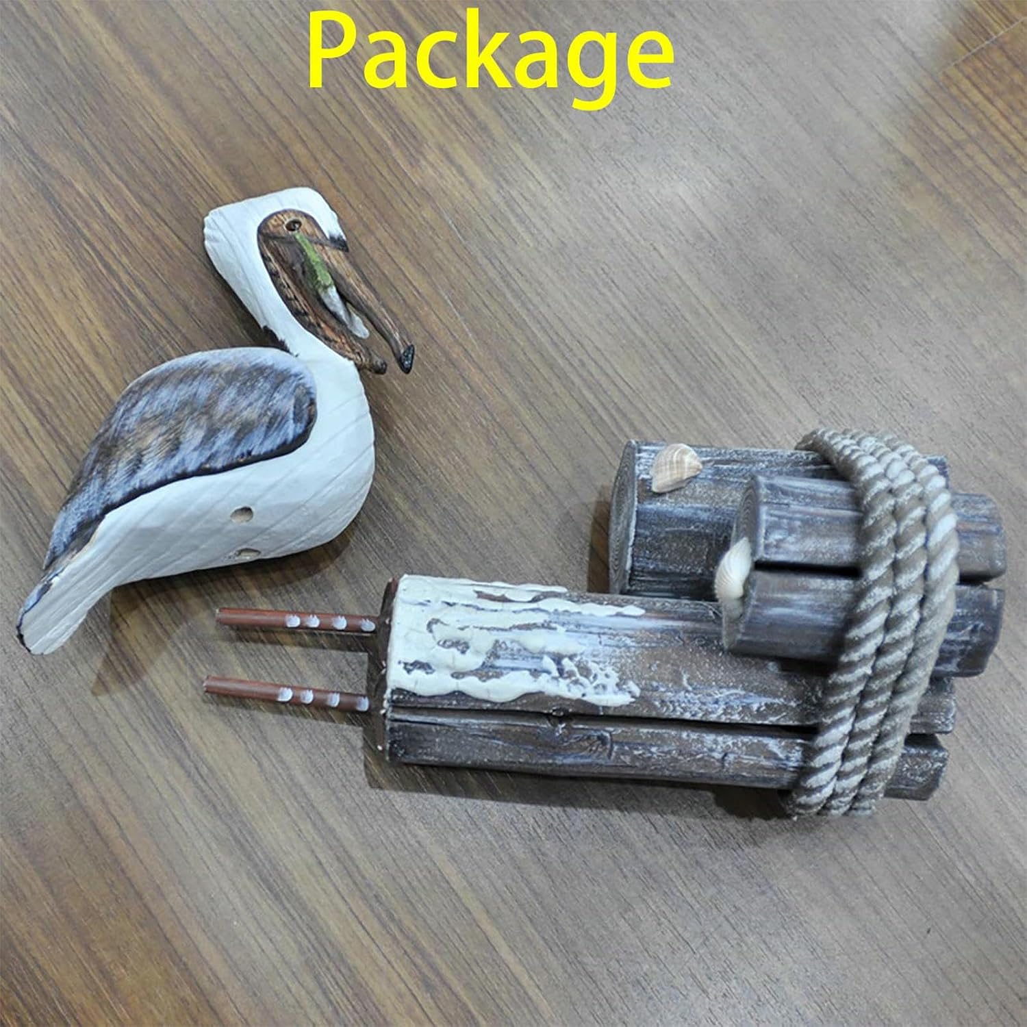 Nautical Pelican Wood Carving - Image 8
